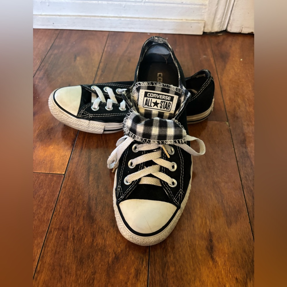 Converse Black and White All Star Sneakers